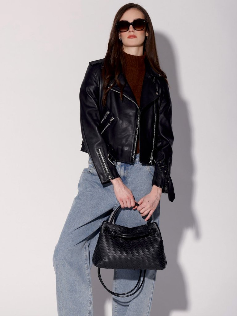 Walter Baker Allison Jacket In Black Leather